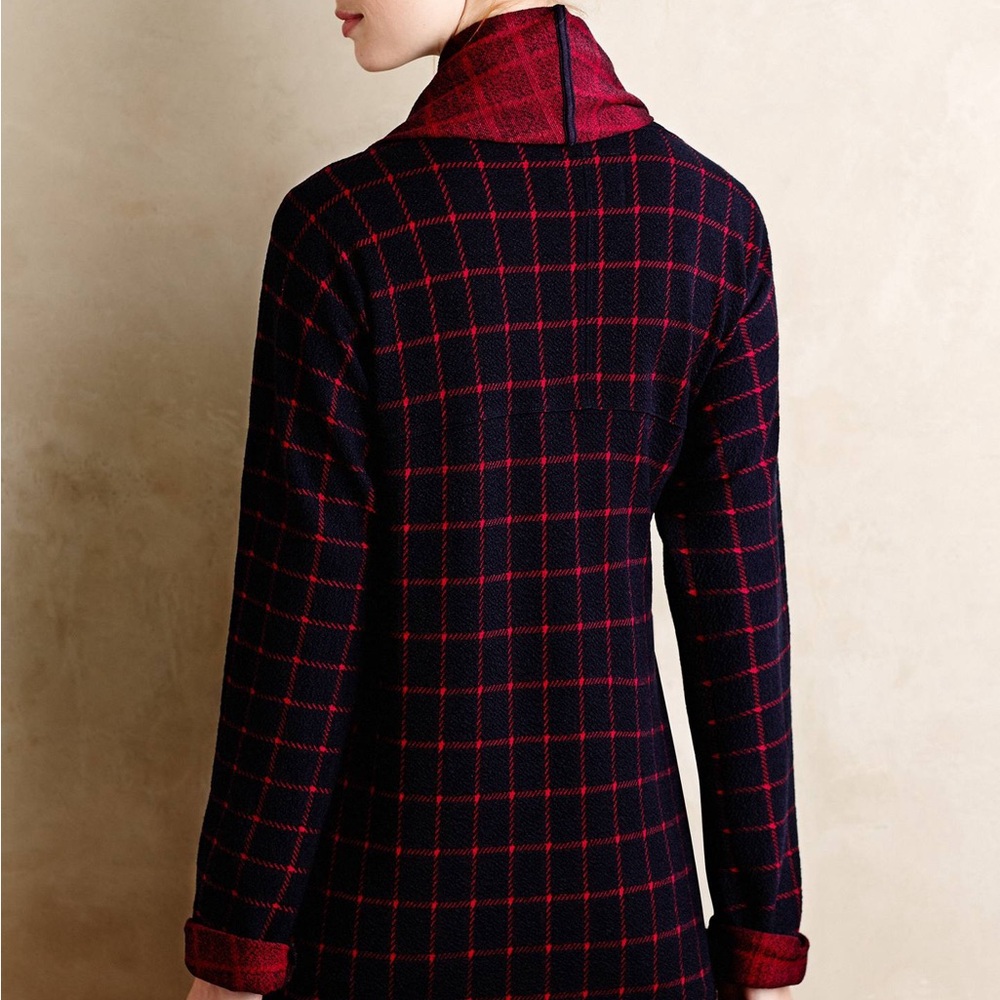 Sanctuary from Anthropologie Windowpane Shawl Jacket